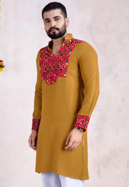 Traditional Kurta for Men | Ethnic Embroidered Kurta for Men