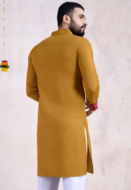 Traditional Kurta for Men | Ethnic Embroidered Kurta for Men