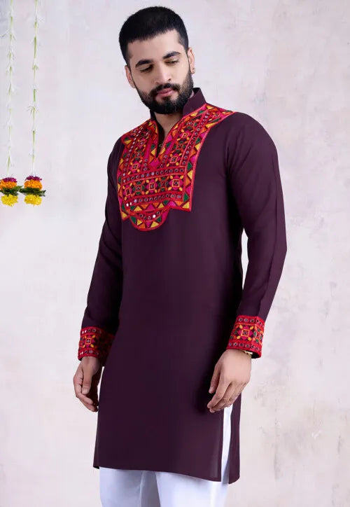 Traditional Kurta for Men | Ethnic Embroidered Kurta for Men