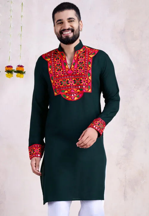 Traditional Kurta for Men | Ethnic Embroidered Kurta for Men