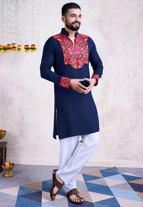Traditional Kurta for Men | Ethnic Embroidered Kurta for Men