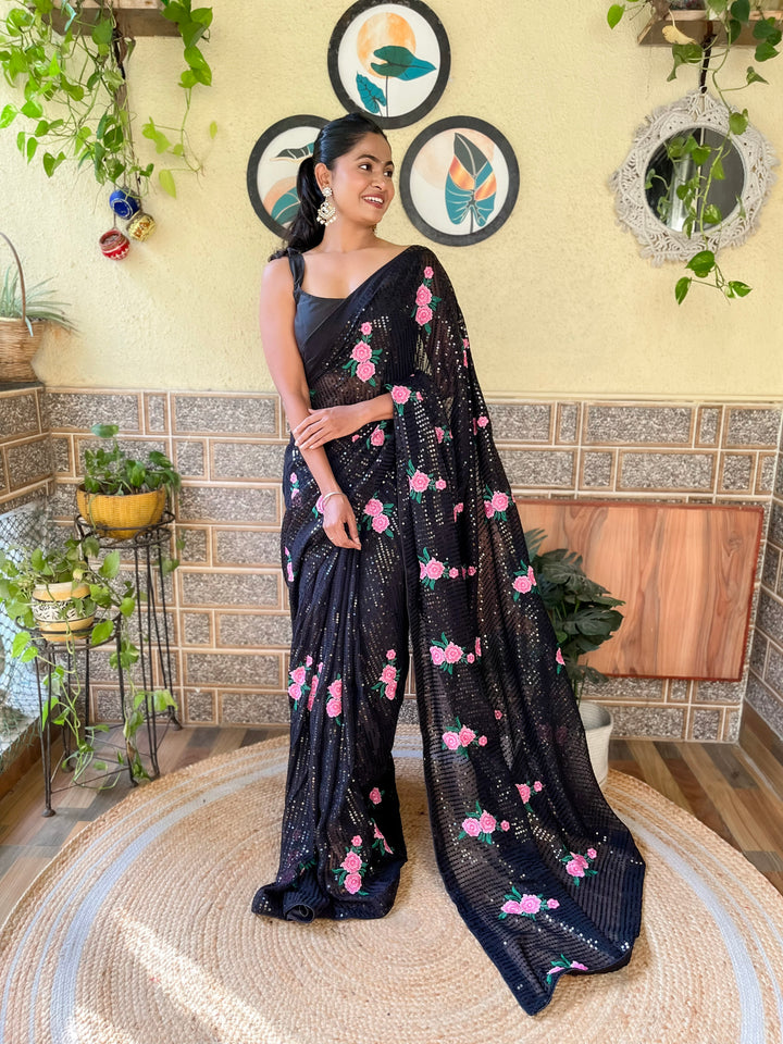 Stylish Georgette Saree | Designed for Grand Celebrations