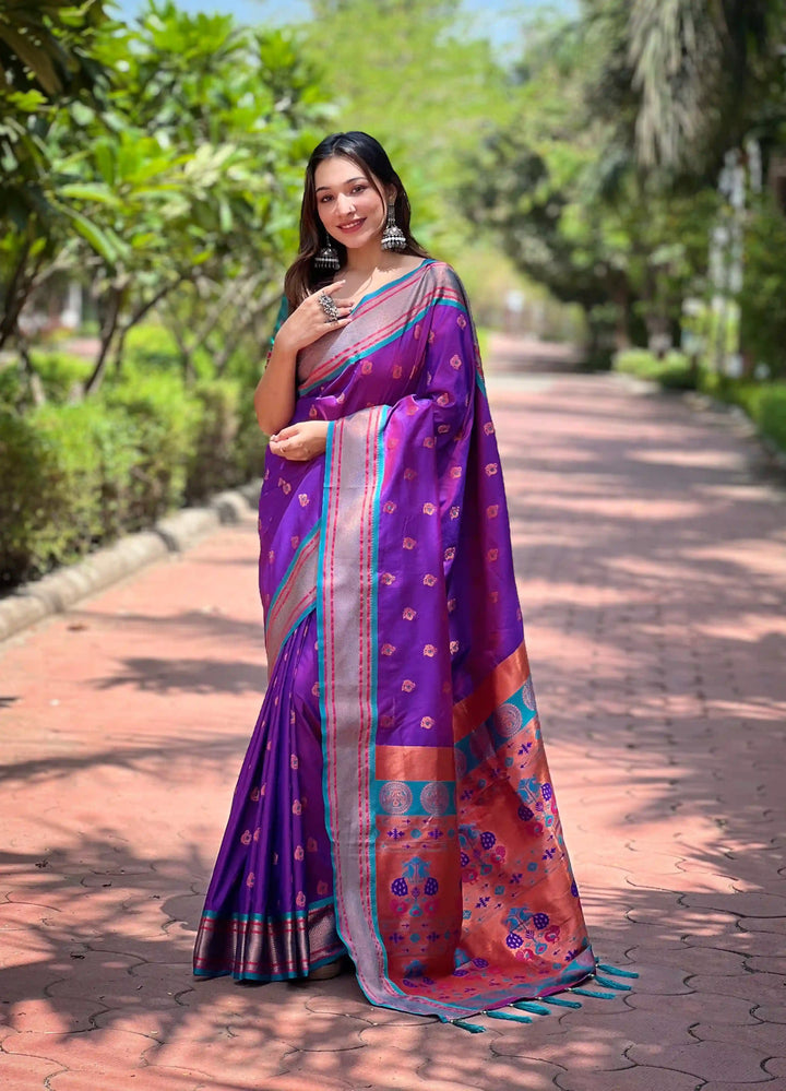 Paithani Silk Saree | Woven Designer Work for Special Events & Weddings