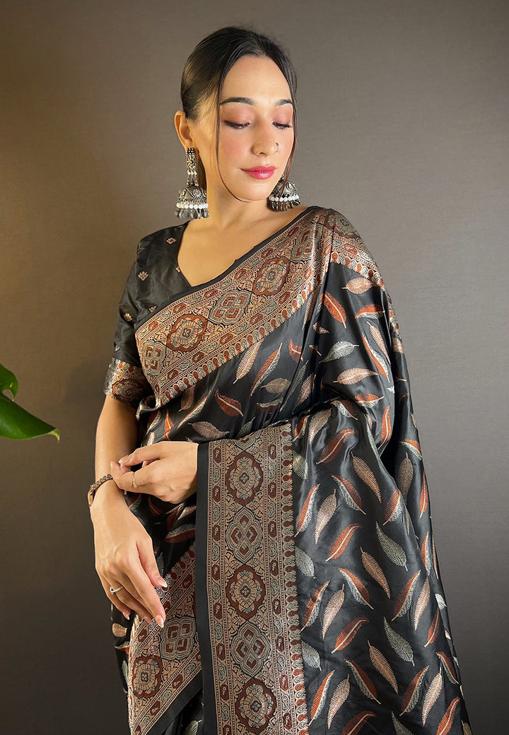 Soft-Silk Saree with Banarasi Jari Work | Elegant Traditional Attire for Events