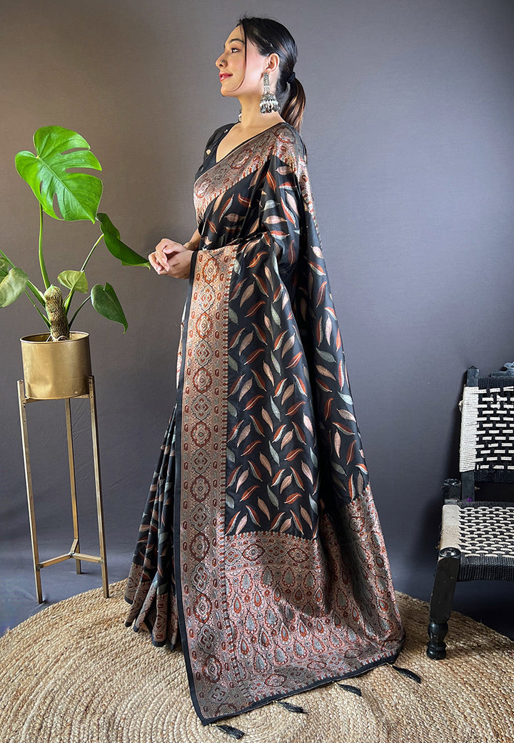 Soft-Silk Saree with Banarasi Jari Work | Elegant Traditional Attire for Events