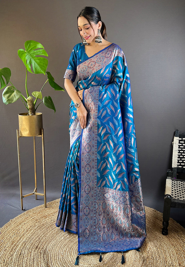 Soft-Silk Saree with Banarasi Jari Work | Elegant Traditional Attire for Events