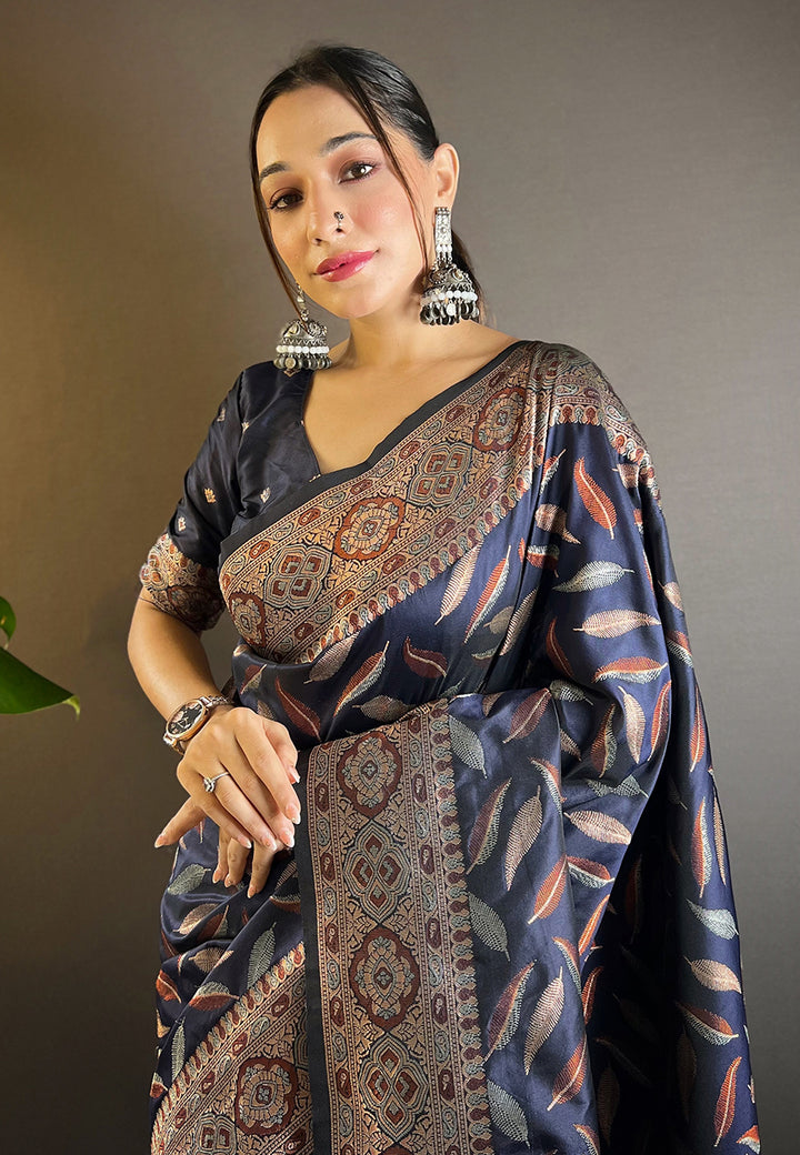 Soft-Silk Saree with Banarasi Jari Work | Elegant Traditional Attire for Events