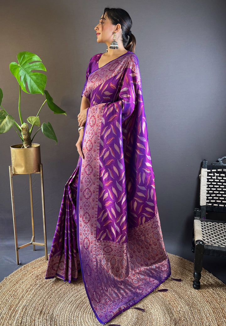 Soft-Silk Saree with Banarasi Jari Work | Elegant Traditional Attire for Events