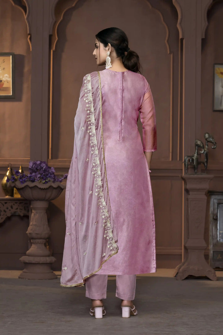 Viscose Organza Salwar Kameez | Intricate Embroidery with Designer Dupatta