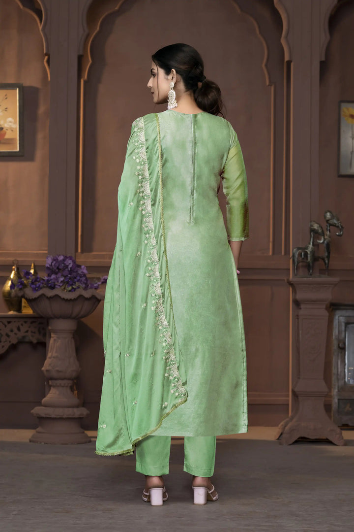 Viscose Organza Salwar Kameez | Intricate Embroidery with Designer Dupatta