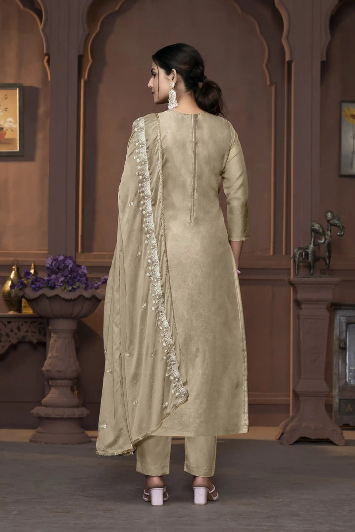 Viscose Organza Salwar Kameez | Intricate Embroidery with Designer Dupatta