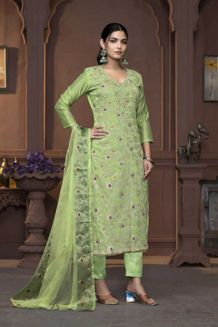 Elegant Muslin Cotton Salwar Kameez with Handwork | Wevon Designer Collection