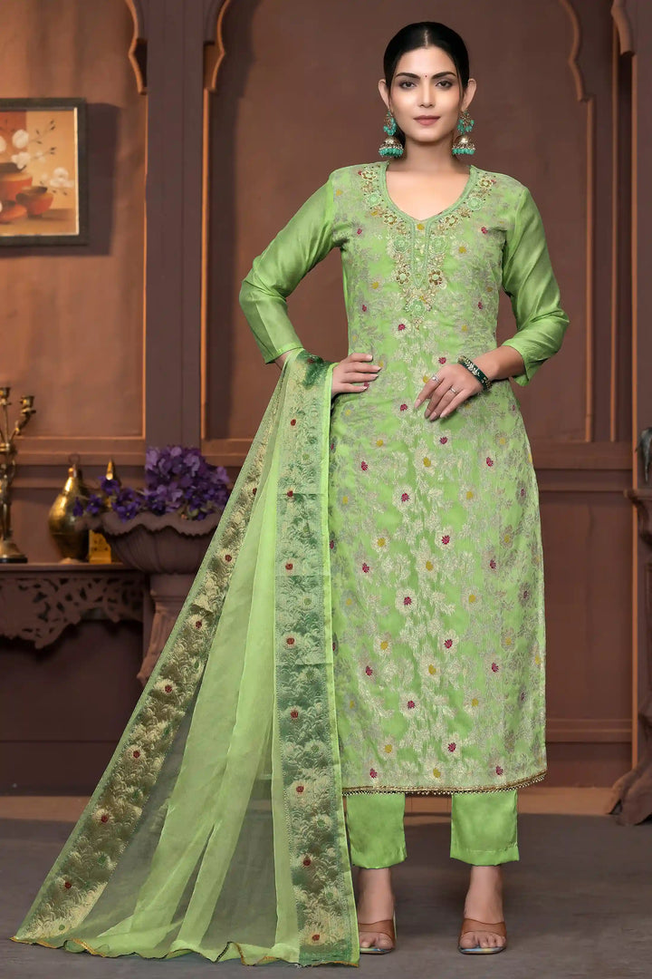 Elegant Muslin Cotton Salwar Kameez with Handwork | Wevon Designer Collection