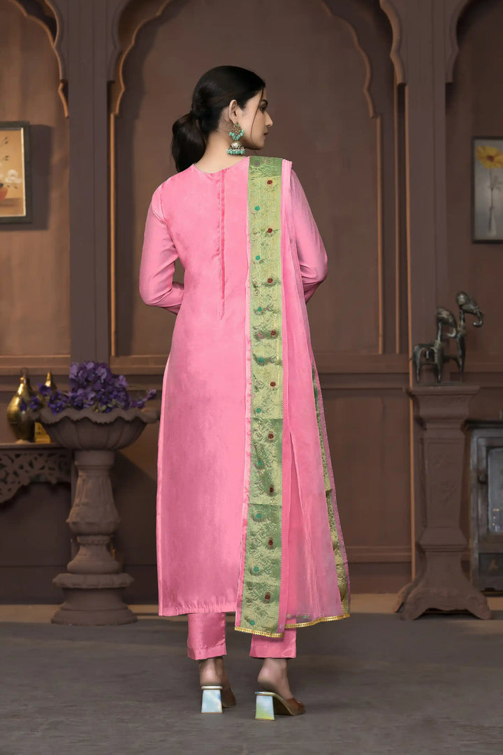 Elegant Muslin Cotton Salwar Kameez with Handwork | Wevon Designer Collection
