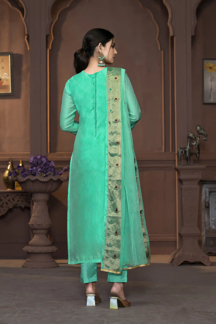 Elegant Muslin Cotton Salwar Kameez with Handwork | Wevon Designer Collection