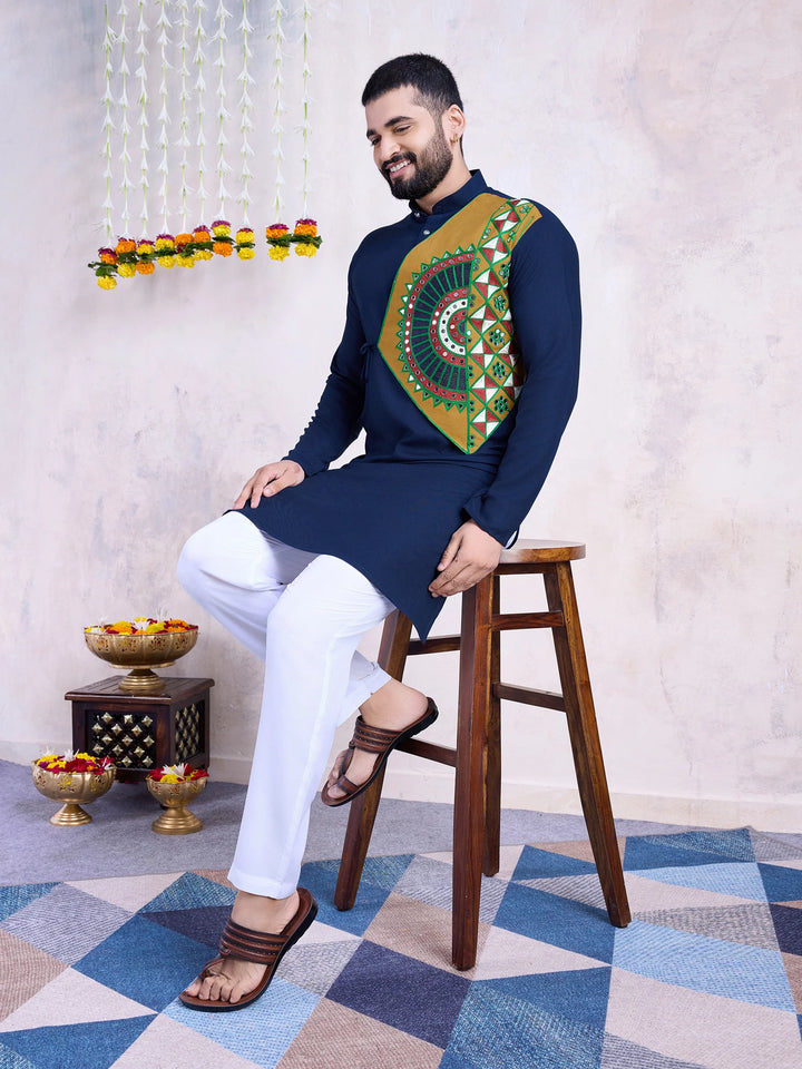 Stylish Rayon Kurta Set | Mirror Embroidery for Special Occasions