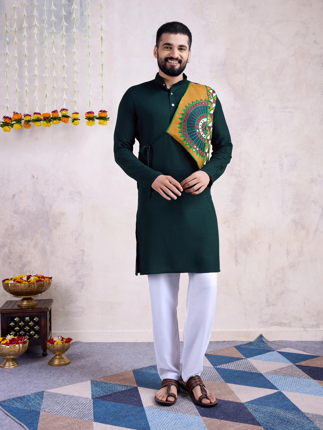 Stylish Rayon Kurta Set | Mirror Embroidery for Special Occasions