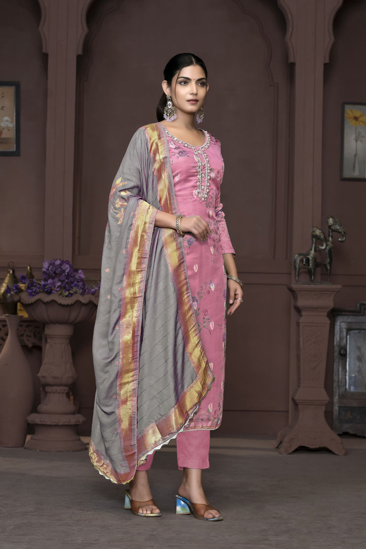 Banarasi Organza Salwar Kameez | Elegant Embroidery for Special Occasions