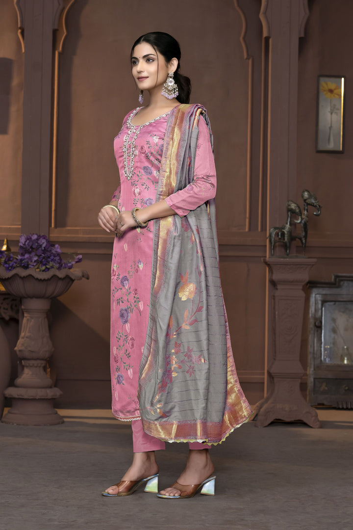 Banarasi Organza Salwar Kameez | Elegant Embroidery for Special Occasions