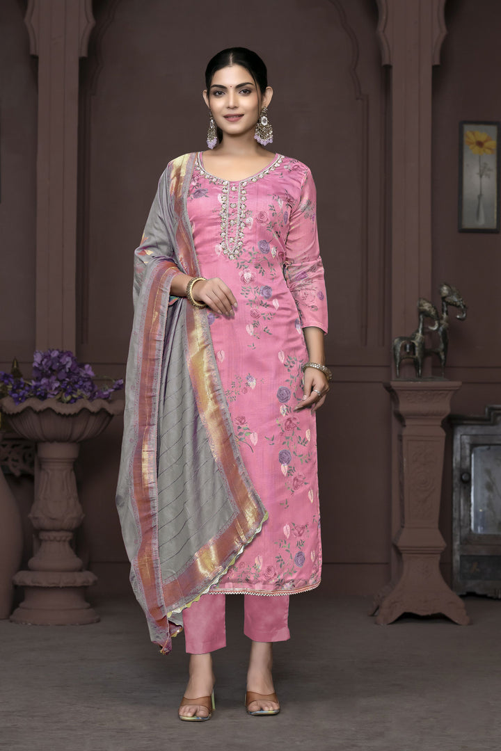 Banarasi Organza Salwar Kameez | Elegant Embroidery for Special Occasions