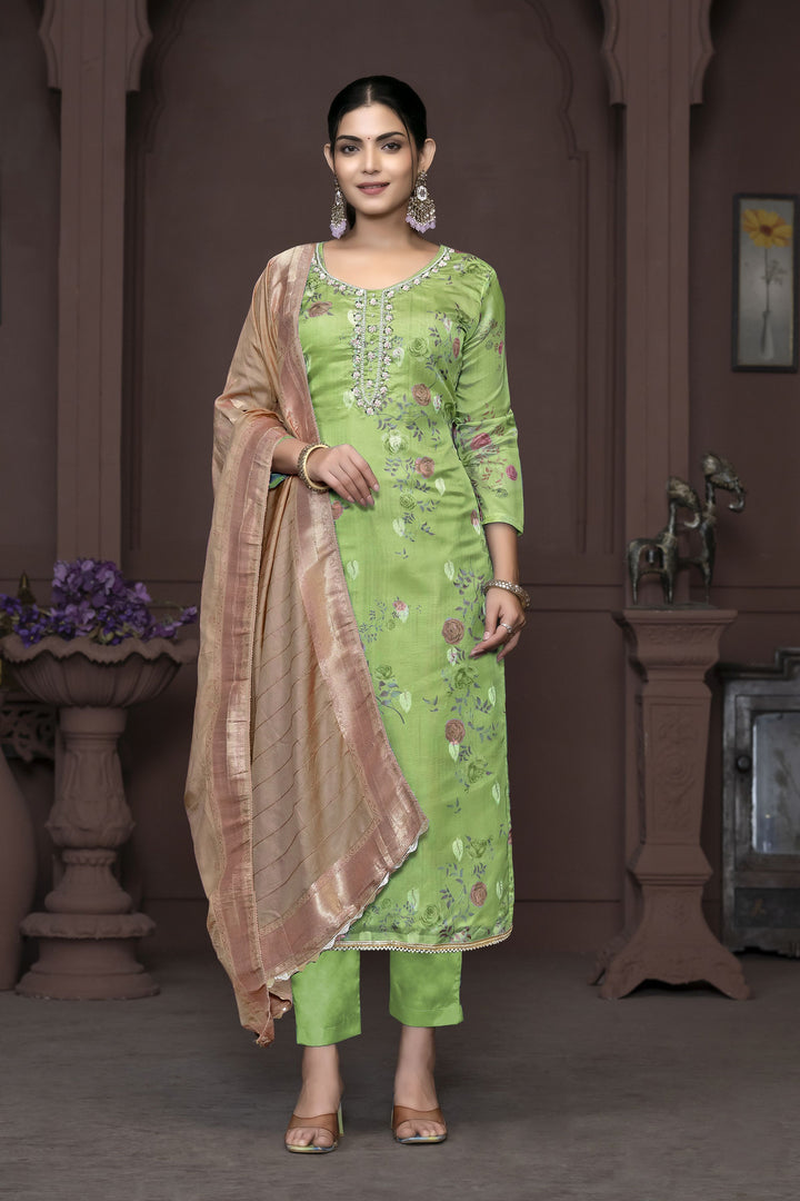 Banarasi Organza Salwar Kameez | Elegant Embroidery for Special Occasions