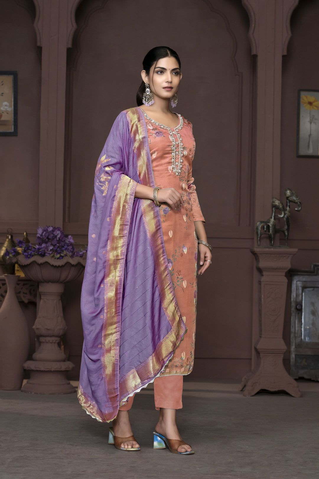 Banarasi Organza Salwar Kameez | Elegant Embroidery for Special Occasions