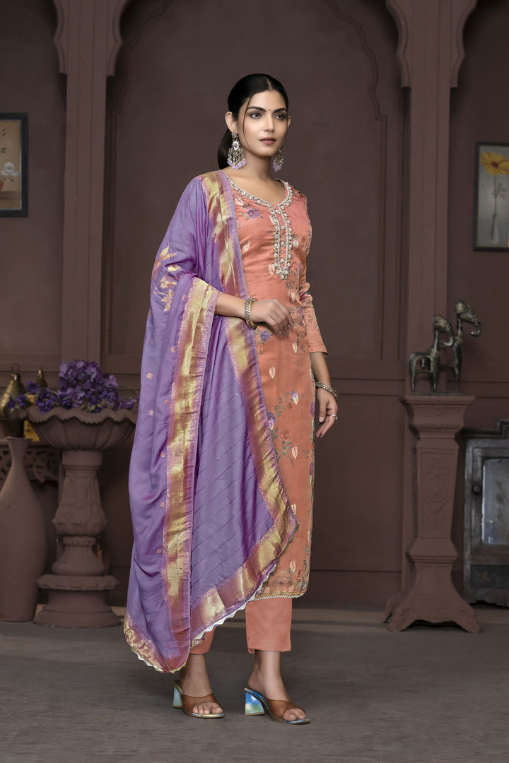 Banarasi Organza Salwar Kameez | Elegant Embroidery for Special Occasions