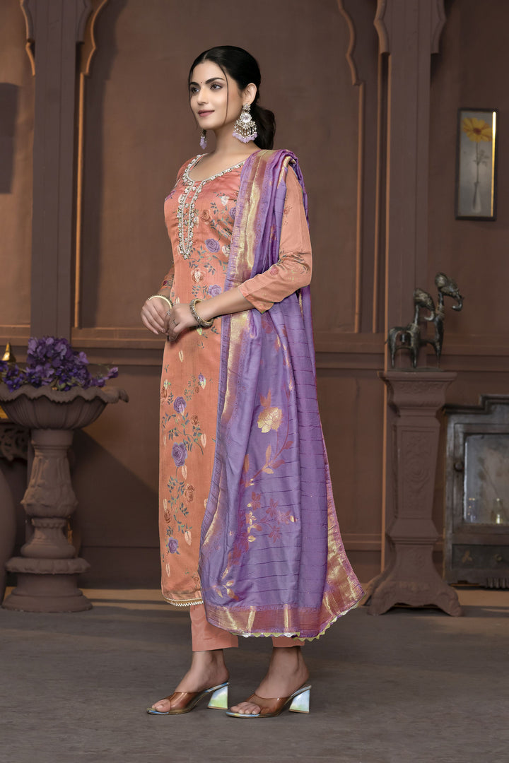 Banarasi Organza Salwar Kameez | Elegant Embroidery for Special Occasions