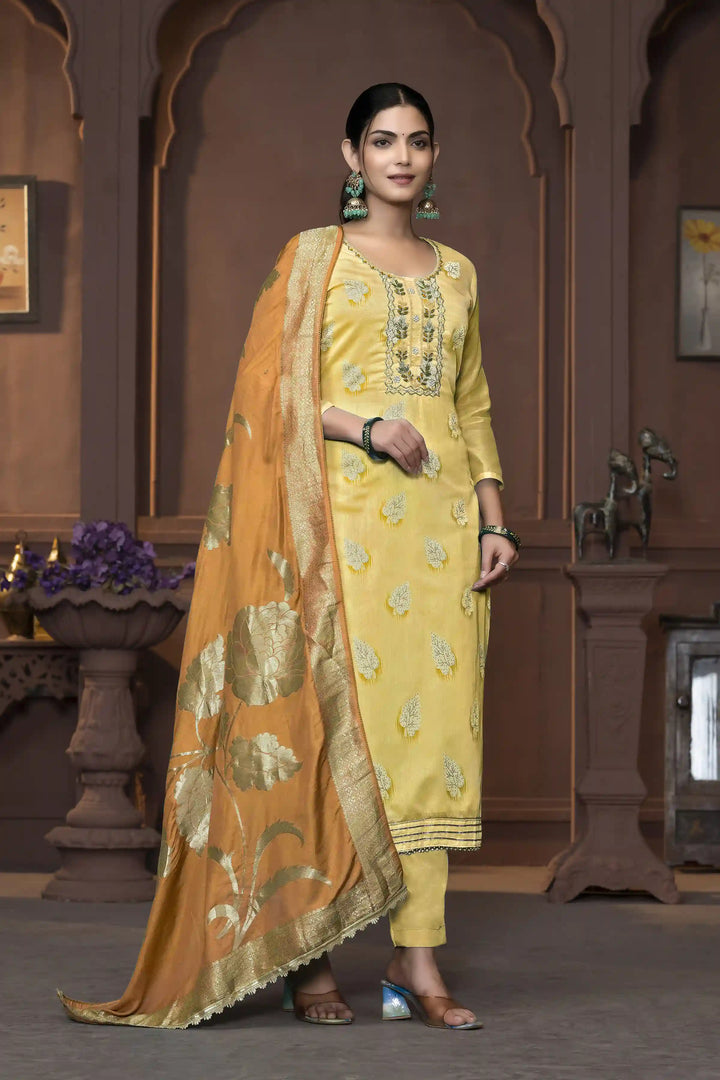 Dull Santoon Salwar Kameez | Elegant Embroidery with Stylish Dupatta