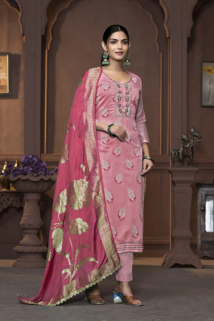 Dull Santoon Salwar Kameez | Elegant Embroidery with Stylish Dupatta