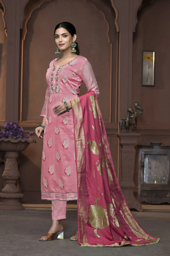 Dull Santoon Salwar Kameez | Elegant Embroidery with Stylish Dupatta