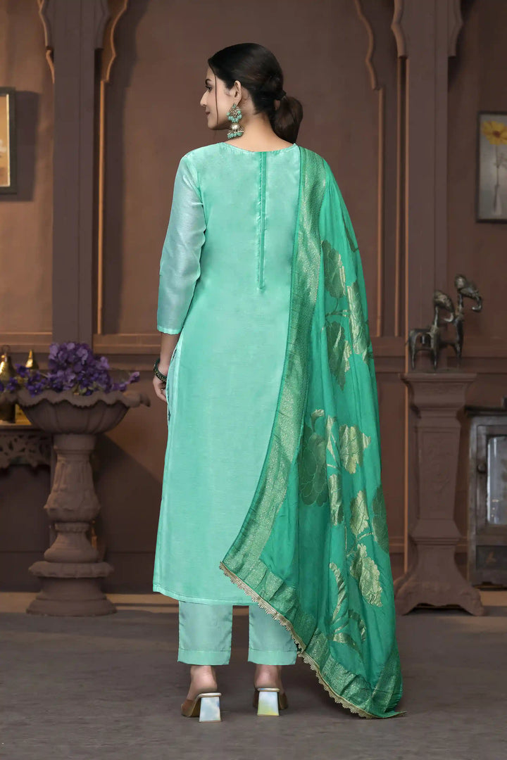 Dull Santoon Salwar Kameez | Elegant Embroidery with Stylish Dupatta