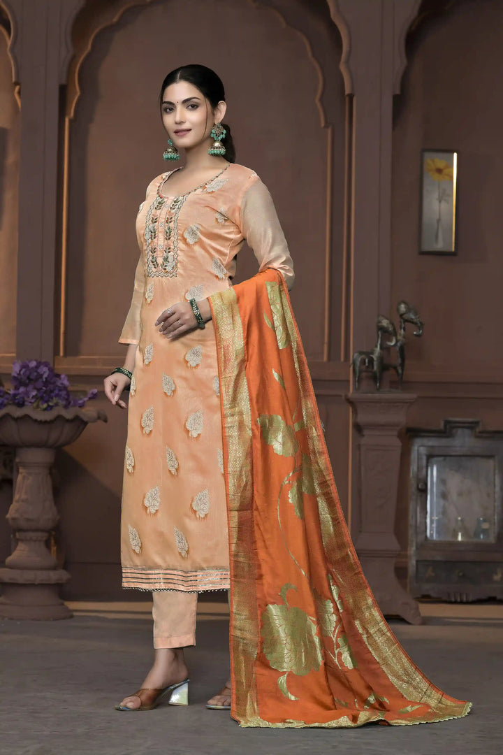 Dull Santoon Salwar Kameez | Elegant Embroidery with Stylish Dupatta