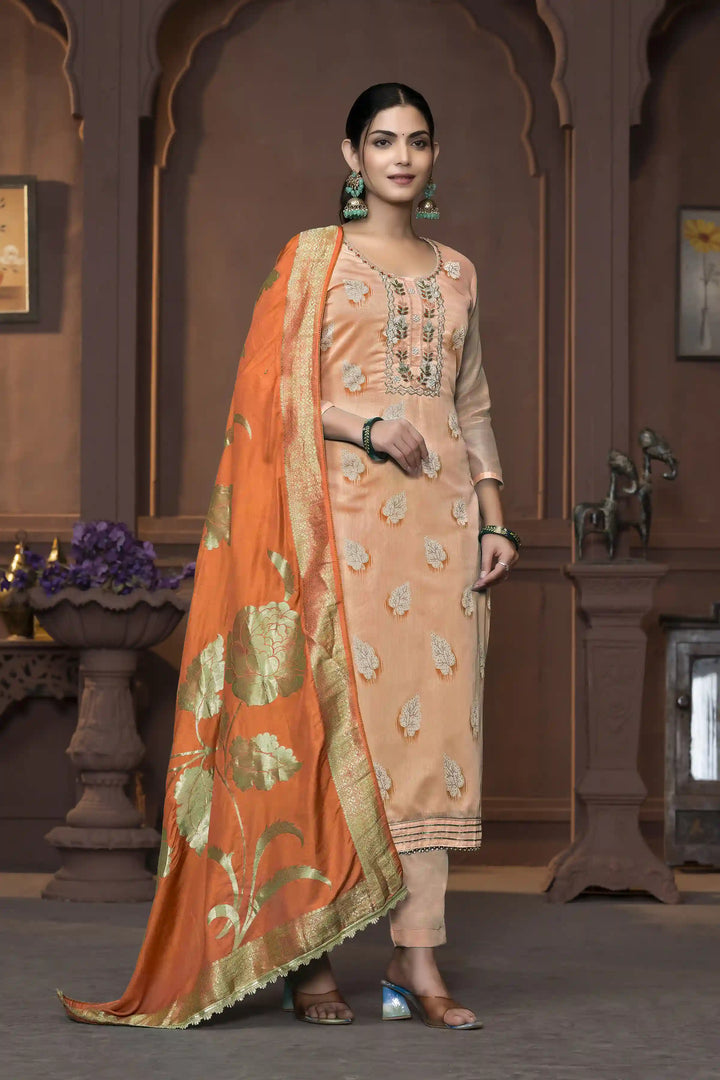 Dull Santoon Salwar Kameez | Elegant Embroidery with Stylish Dupatta