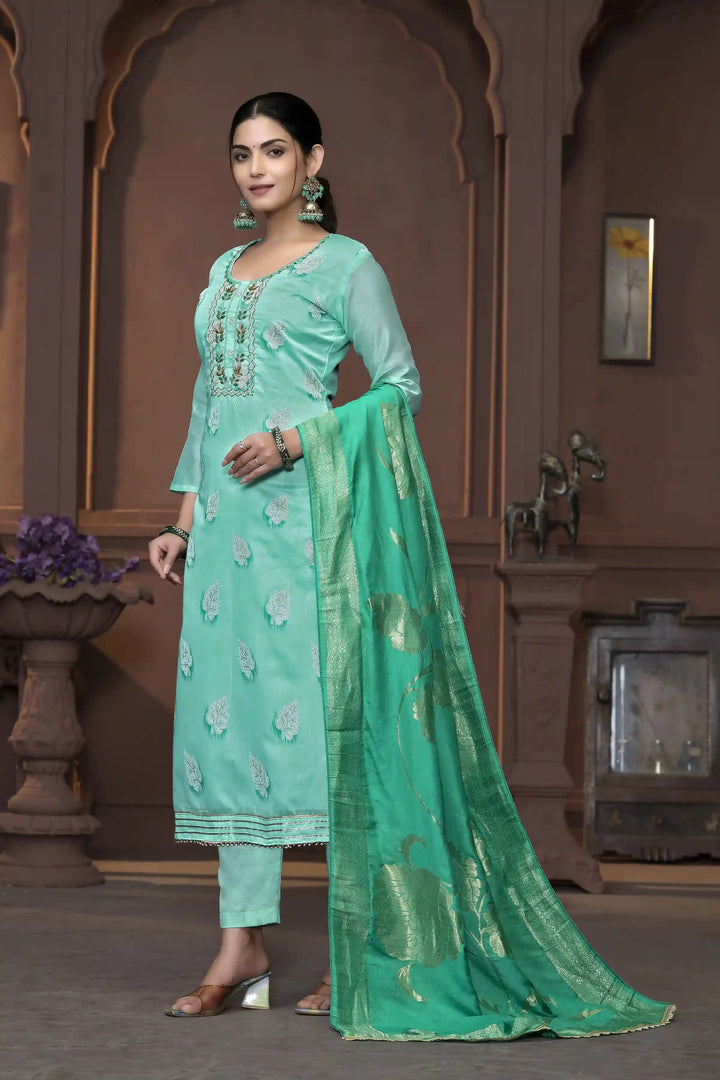 Dull Santoon Salwar Kameez | Elegant Embroidery with Stylish Dupatta