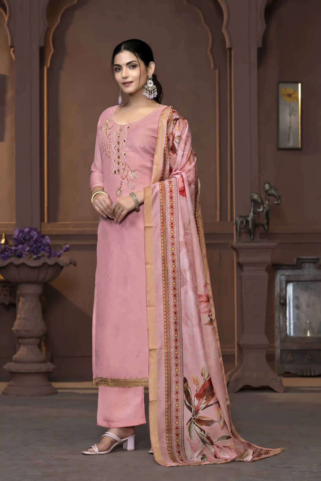 Dull Santoon Salwar Kameez | Elegant Embroidered Ethnic Wear for Weddings