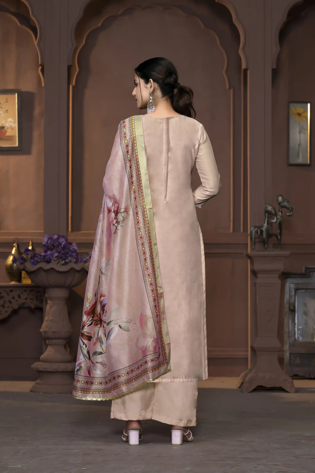 Dull Santoon Salwar Kameez | Elegant Embroidered Ethnic Wear for Weddings