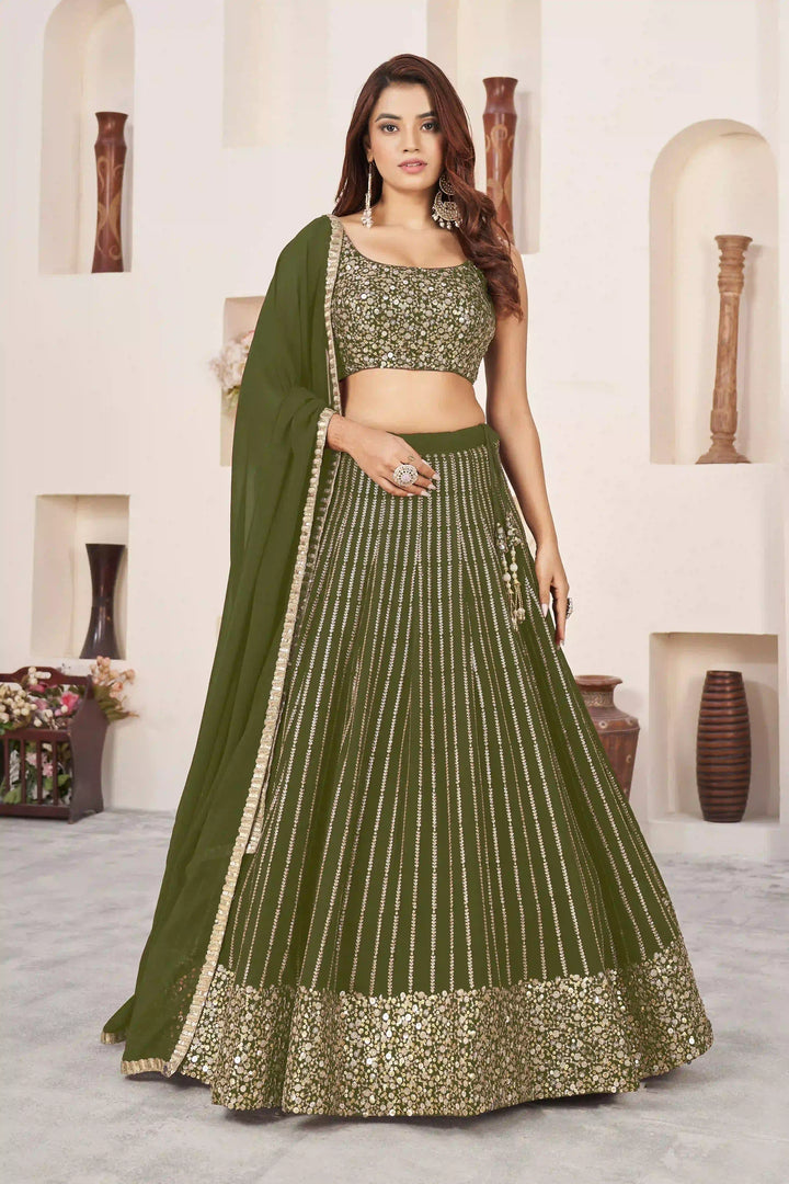 Gorgeous Georgette Lehenga with Dupatta | Perfect for Weddings and Celebrations