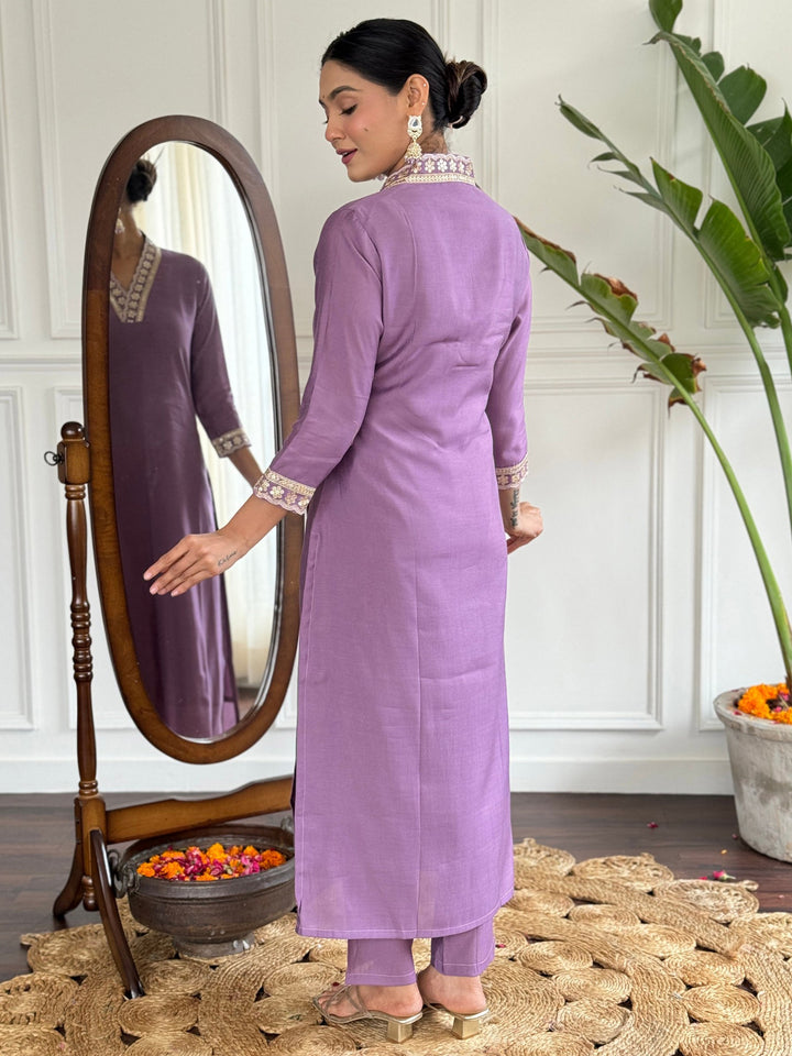 Stunning Purple Viscose Traditional | Pant Suit With Bandhani Dupatta Collection