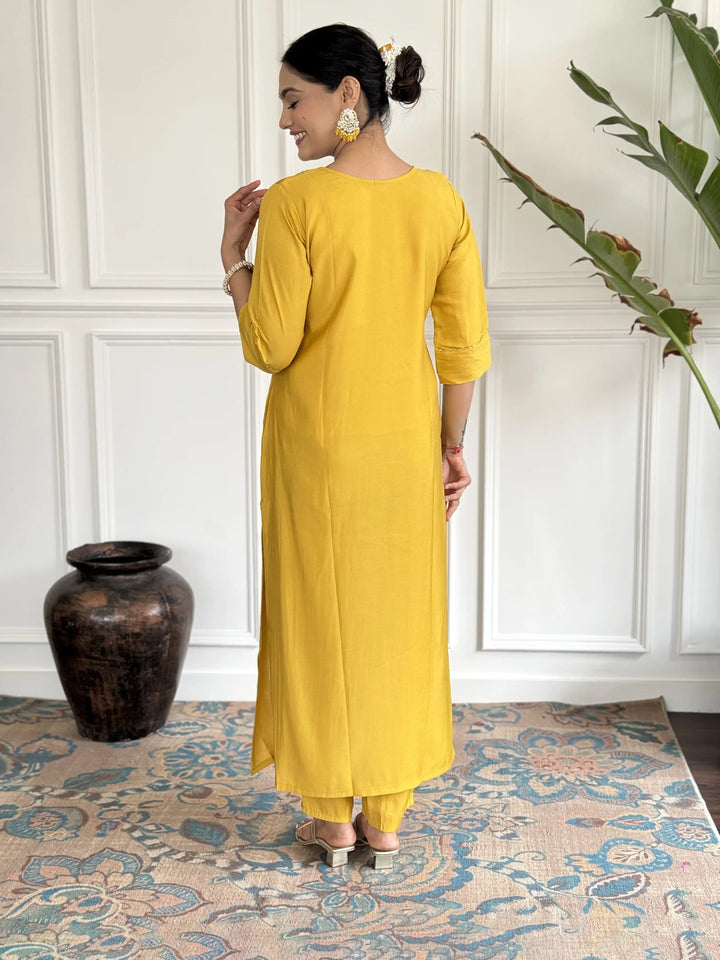 Viscose Chanderi Salwar Kameez | Graceful Embroidery Premium Ethnic Wear