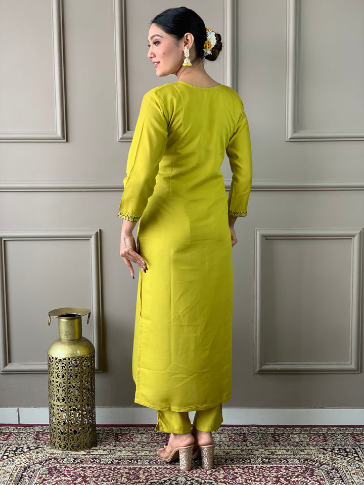 Viscose Chanderi Salwar Kameez | Designer Embroidery Work Ethnic Wear