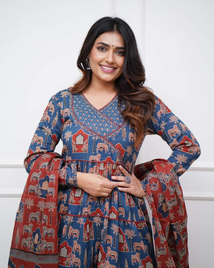 Cotton Salwar Kameez | Intricate Traditional Prints with Matching Dupatta