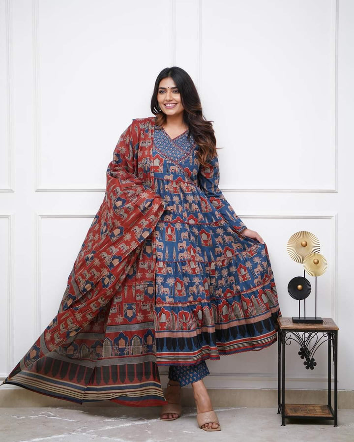 Cotton Salwar Kameez | Intricate Traditional Prints with Matching Dupatta