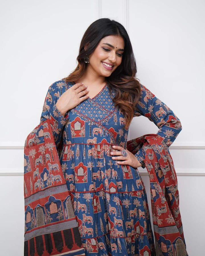 Cotton Salwar Kameez | Intricate Traditional Prints with Matching Dupatta