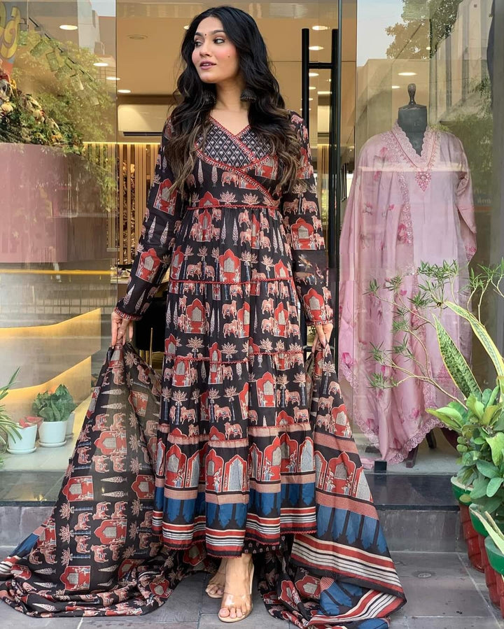 Cotton Salwar Kameez | Intricate Traditional Prints with Matching Dupatta