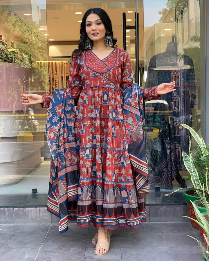 Cotton Salwar Kameez | Intricate Traditional Prints with Matching Dupatta