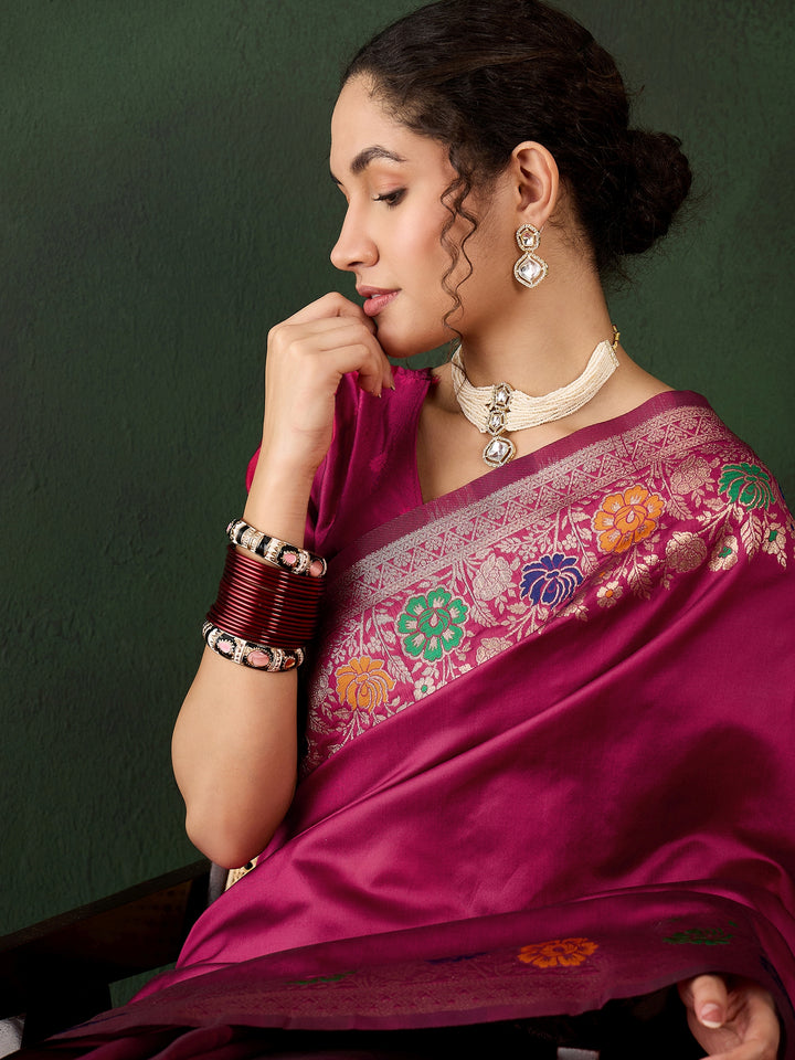 Charming Silk Saree with intricate Wevon Jacquard Designer | An Exclusive Designer Masterpiece