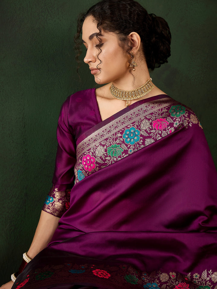 Charming Silk Saree with intricate Wevon Jacquard Designer | An Exclusive Designer Masterpiece