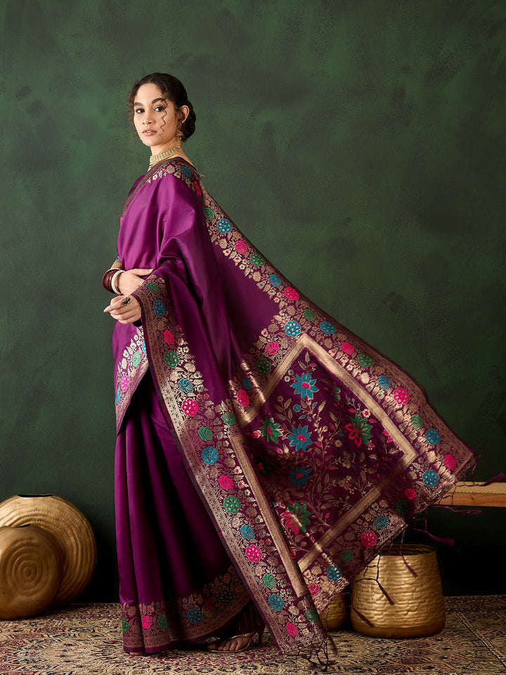 Charming Silk Saree with intricate Wevon Jacquard Designer | An Exclusive Designer Masterpiece
