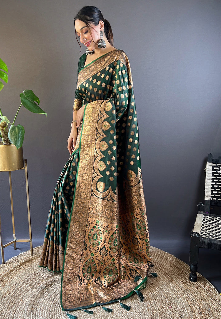 Luxurious Banarasi Satin Silk Saree | A Stylish and Sophisticated Choice